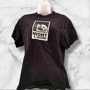 Vintage White Castle Delta Pro Weight Black Crew Neck T-Shirt Adult M